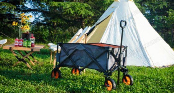 Klappbarer Einkaufswagen